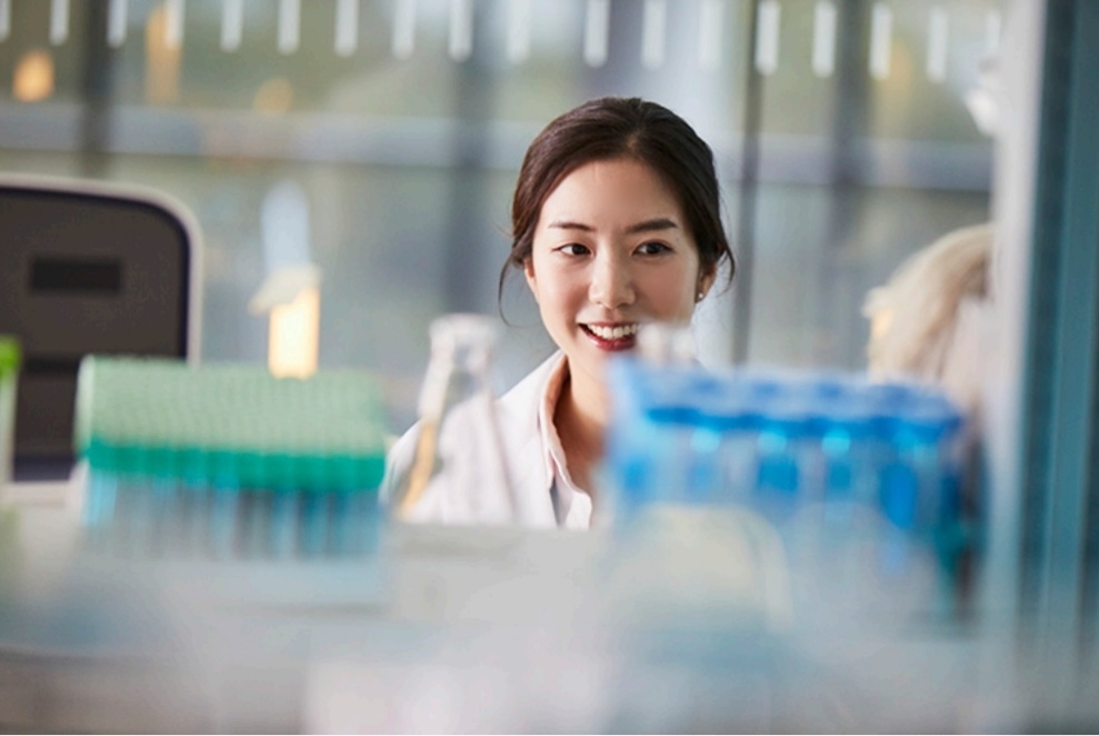 Image of person in lab