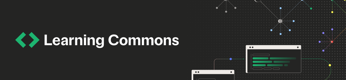 Learning Commons newsletter header with logo